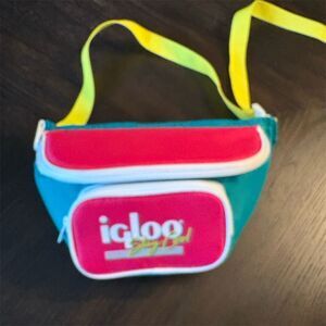 Igloo Stay‎ Cool Retro Fanny Pack Multicolor 90's Style Unisex Cooler